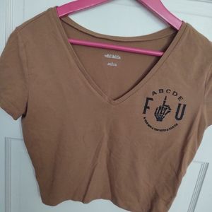 abcdeFU crop top